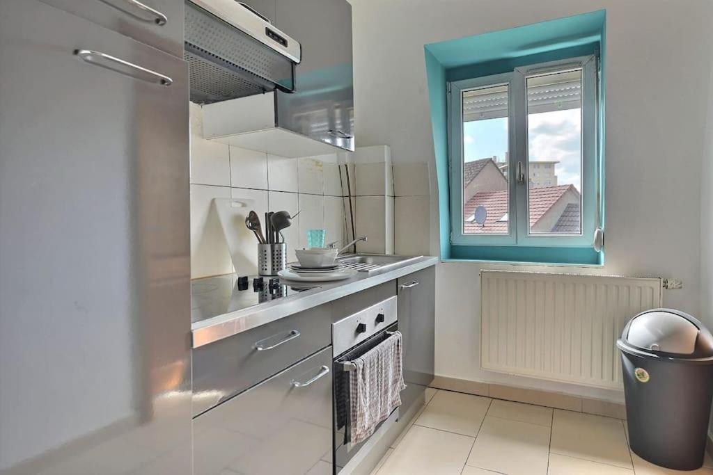 Appartement Charmant Tres Proche Centre-Ville, Parking Gratuits, Mulhouse Centre Kültér fotó